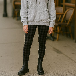 Leggings Moda de juego de búfalo gris negro