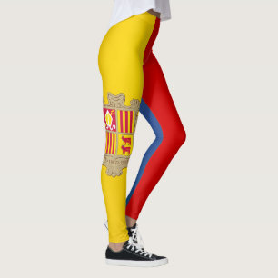Leggings Moda de la bandera de Andorra de Guay