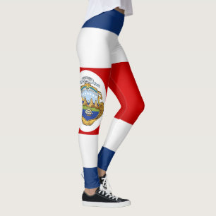 Leggings Moda de la bandera de Costa Rica en Guay