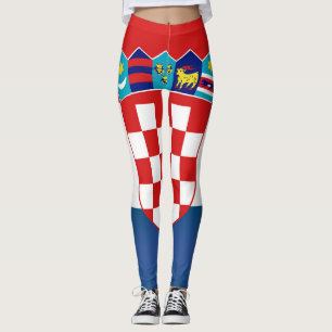 Leggings Moda de la bandera de Croacia de Guay