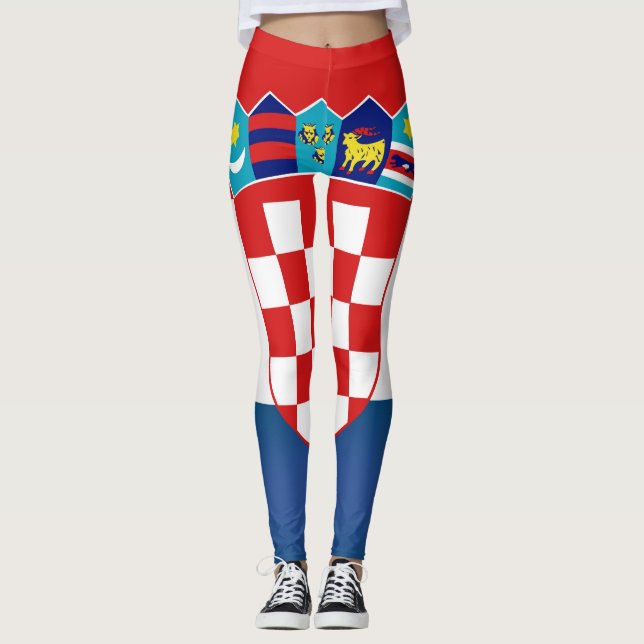 Leggings Moda de la bandera de Croacia de Guay (Anverso)