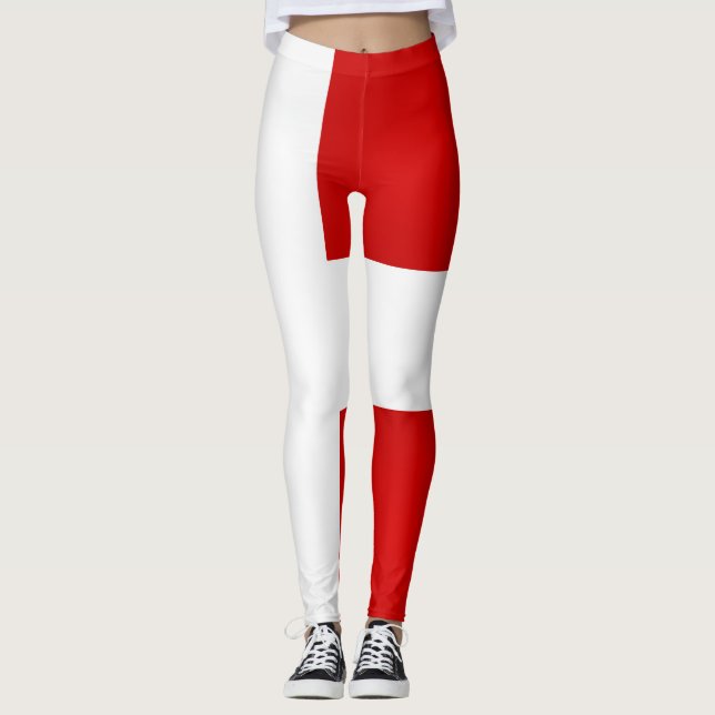 Leggings Moda de la bandera de Dinamarca de Guay (Anverso)