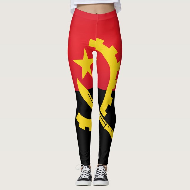 Leggings Moda de la bandera de Guay Angola (Anverso)