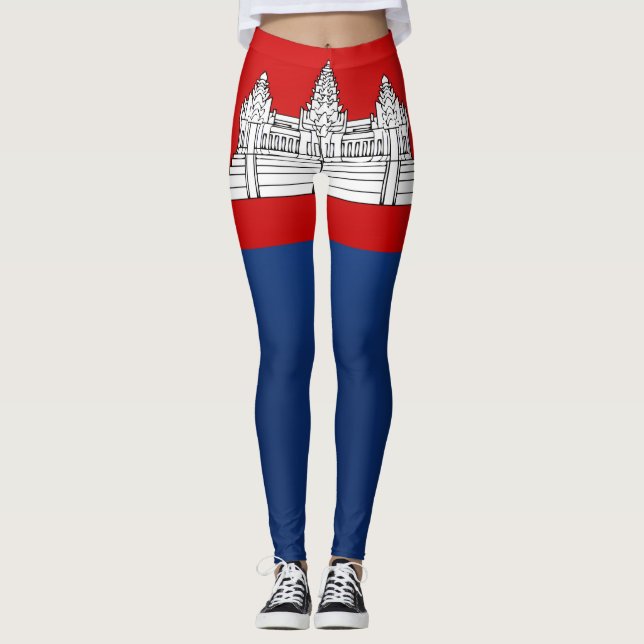 Leggings Moda de la bandera de Guay Camboya (Anverso)