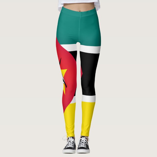 Leggings Moda de la bandera de Guay en Mozambique (Anverso)