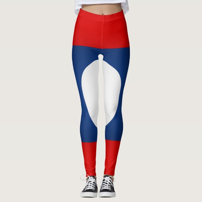 Leggings Moda de la bandera de Guay Laos (Anverso)
