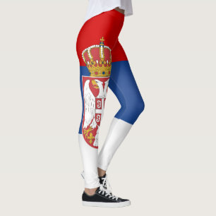 Leggings Moda de la bandera de Guay Serbia