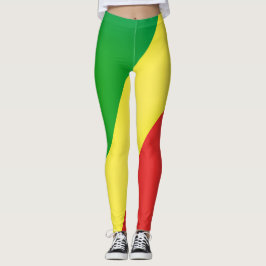 Leggings Moda De La Bandera De La República Del Congo De Gu