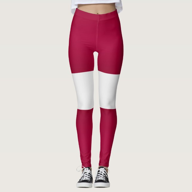 Leggings Moda de la bandera de Letonia de Guay (Anverso)