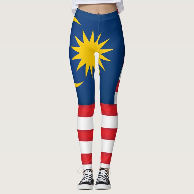 Leggings Moda de la bandera de Malasia de Guay (Anverso)