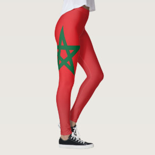 Leggings Moda de la bandera de Marruecos de Guay
