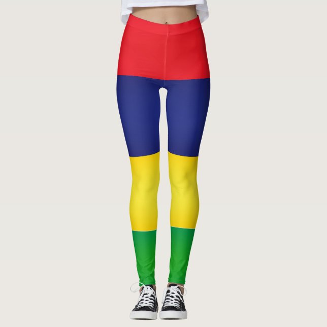 Leggings Moda de la bandera de Mauricio de Guay (Anverso)