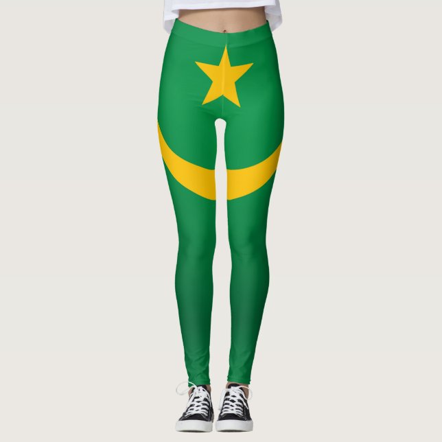 Leggings Moda de la bandera de Mauritania de Guay (Anverso)