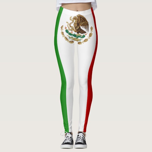 Leggings Moda de la bandera de México de Guay (Anverso)