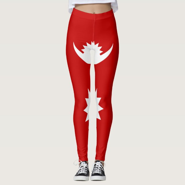 Leggings Moda de la bandera de Nepal de Guay (Anverso)
