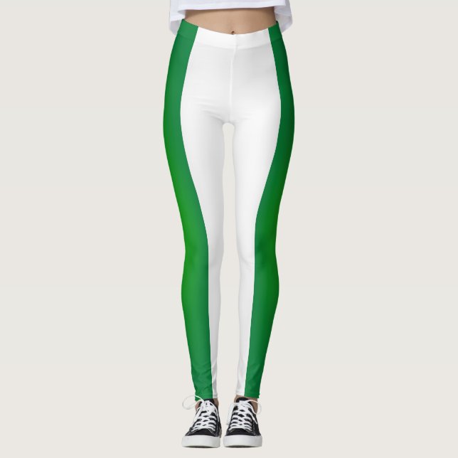 Leggings Moda de la bandera de Nigeria en Guay (Anverso)