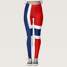 Leggings Moda de la bandera de Noruega de Guay