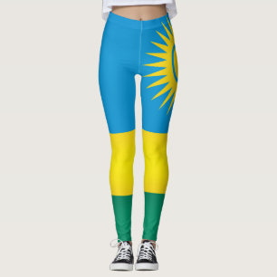 Leggings Moda de la bandera de Ruanda de Guay