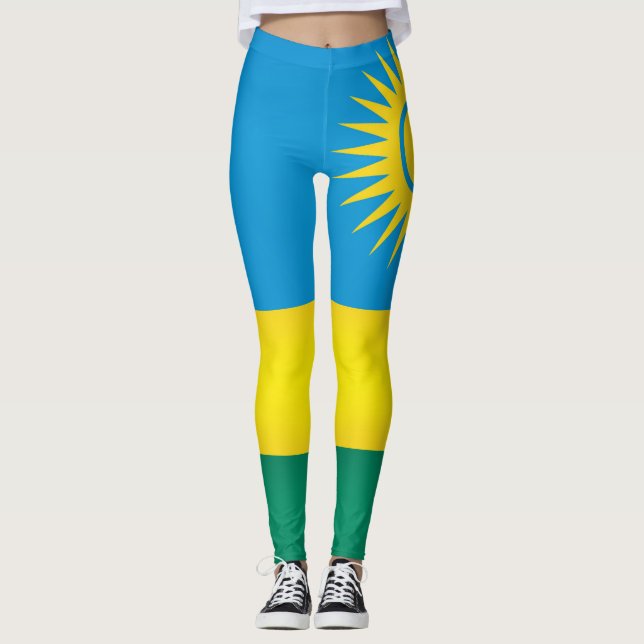 Leggings Moda de la bandera de Ruanda de Guay (Anverso)