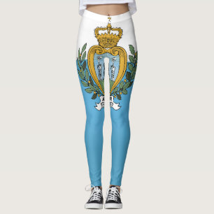 Leggings Moda de la bandera de San Marino de Guay