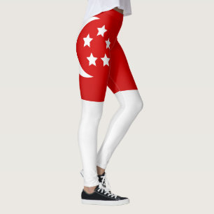 Leggings Moda de la bandera de Singapur de Guay