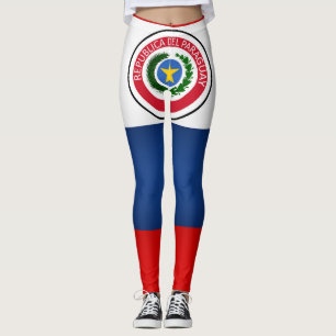 Leggings Moda de la bandera paraguaya de Guay