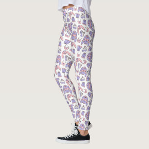 Leggings Moda de los 'Vibes rosados' 90