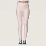 Leggings moda elegante de color rosa sólido sólido negro mi<br><div class="desc">Minimalista rosa rosa sólido liso elegante moda moderna giratoria Leggings</div>