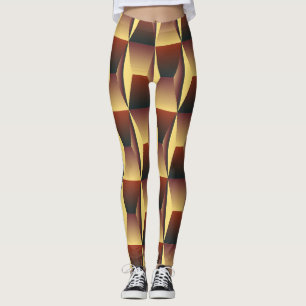 Leggings Moda elegante del patrón- Geométrica moderna elega