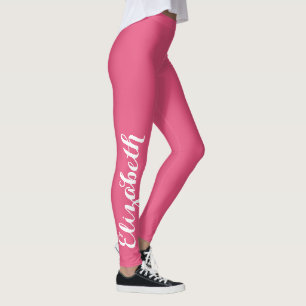 Leggings Moda Elegante Entrenamiento Rosa Yoga Deportes Nom