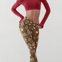 Leggings Moda Elegantes Navidades Decoraciones de árboles d
