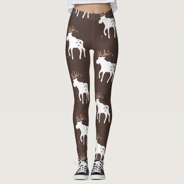Leggings Moda escandinava: Vintage patrones sin foco (Anverso)