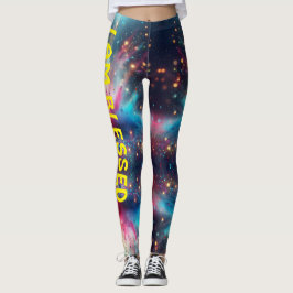 Leggings moda espiritual"estoy bendecido por el verde