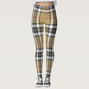 Leggings Moda familiar Thomson Camel Tartan Plaid Pattern