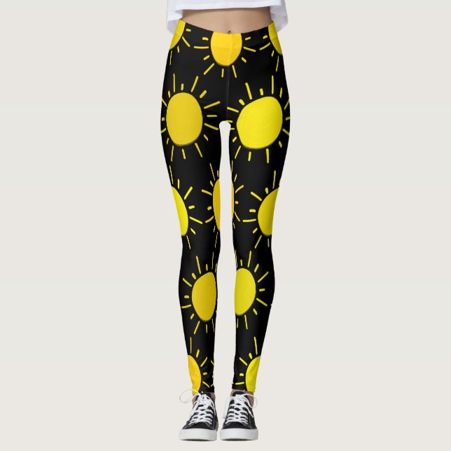 Leggings Moda Feliz Amarillo Sol (Anverso)