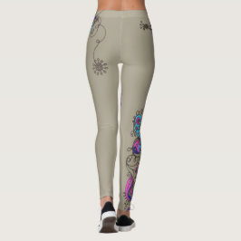 Leggings Moda - Flores de piernas / Florales