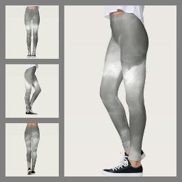 Leggings Moda gris de nubes de tormenta gris