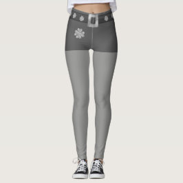 Leggings Moda Gris y Plata