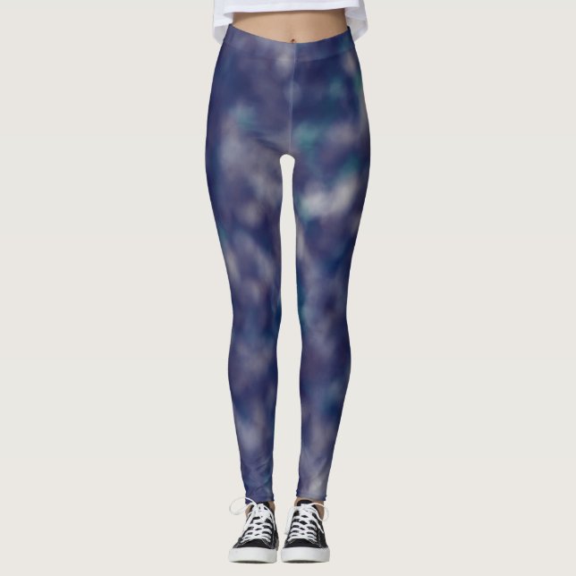 Leggings Moda Guay única de moda azul morado (Anverso)