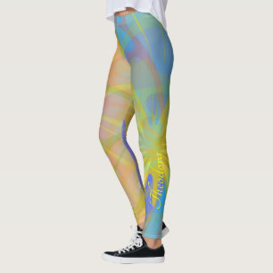 Leggings Moda Mariposa de Oro Bleu Peach