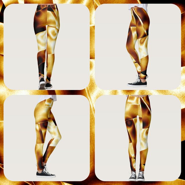 Leggings Moda moderna del Glam Dorado Bronze (Subido por el creador)