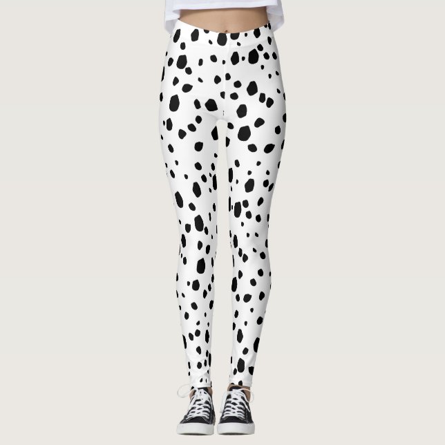 Leggings Moda moderna Patrón de impresión animal de perro d (Anverso)