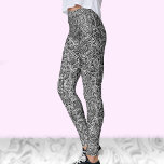 Leggings Moda moderna y moderna en blanco y negro<br><div class="desc">Estas lindas leggings con motivos blancos y negros son un buen patrón básico que son adorables para clases de yoga o simplemente para descansar. Con un diseño de líneas tradicionales,  son modernas y elegantes y se pueden utilizar con otros motivos. Un gran regalo para ella por el uso diario.</div>