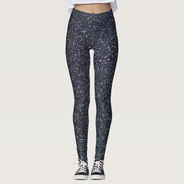 Leggings Moda Purpurina negro (Anverso)