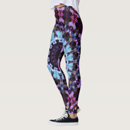Leggings Moda retro psicodélica Mandala Trippy Hippie Boho