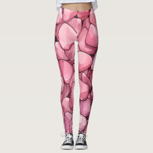 Leggings Moda rosa cúrcuta