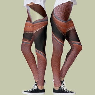 Leggings Moda Sensible al Cuero Unzipped