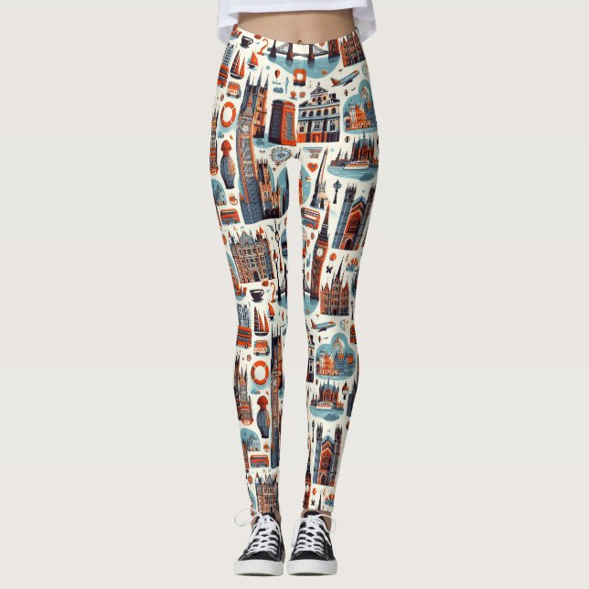 Leggings Moda Skyline de Londres (Anverso)