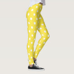 Leggings Moda suave color amarillo Polka blanco puntos Moda<br><div class="desc">Personalizado, retro, fresco, lindo, moda, elegante, a la moda, de moda, respirable, cosido a la mano, puntos de polka blanco sobre el patrón amarillo de las mujeres viajes de toda la moda entrenamiento de deportes de yoga gimnasia corriendo pantalones de piernas, que se estira para adaptarse a tu cuerpo, abrazos...</div>