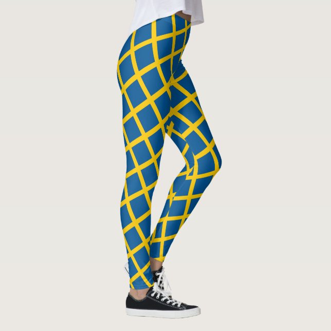 Leggings Moda Suecia y Bandera sueca, hincha de viajes y de (Derecha)